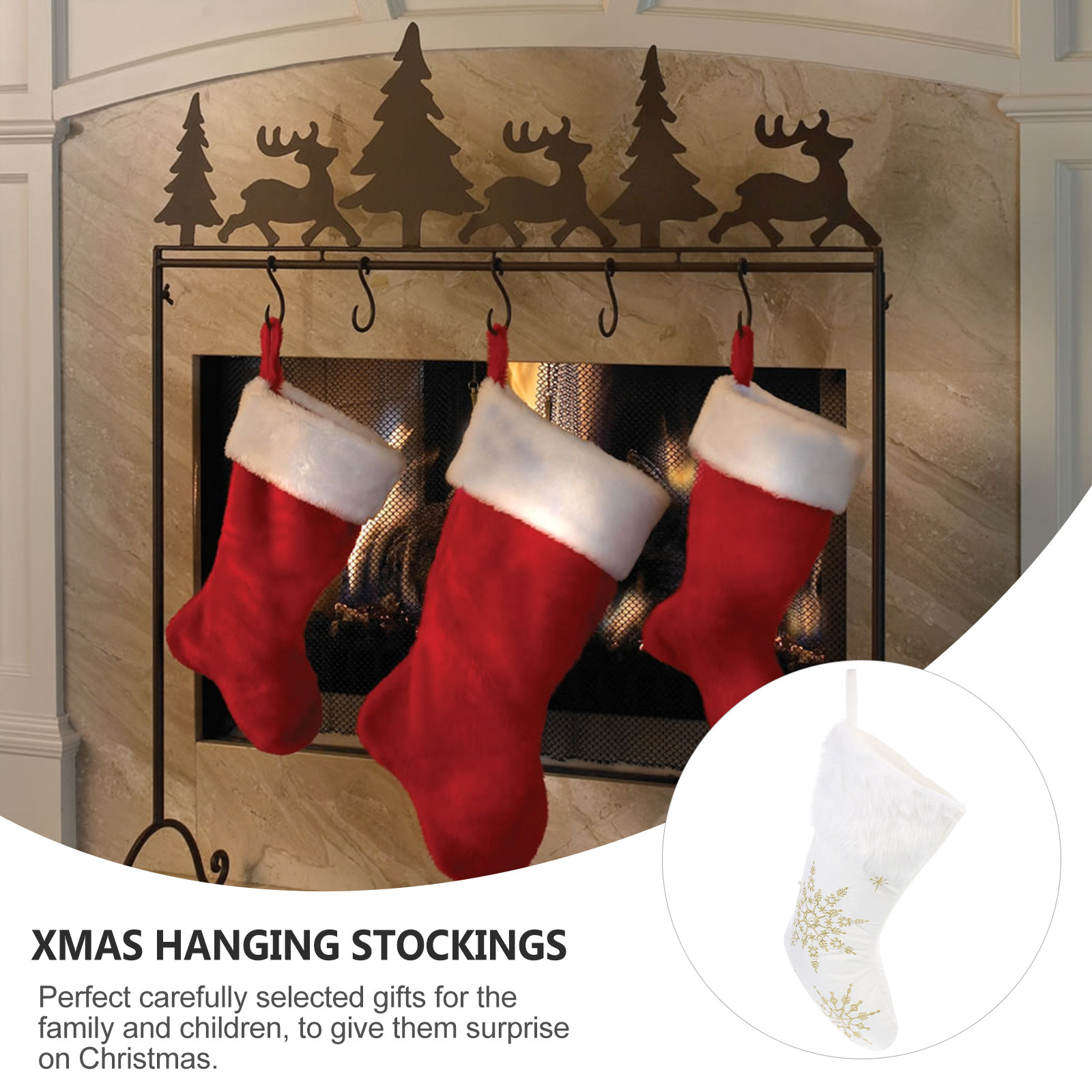 Christmas Stocking Hanging - 1 buah hiasan gantung kaus kaki