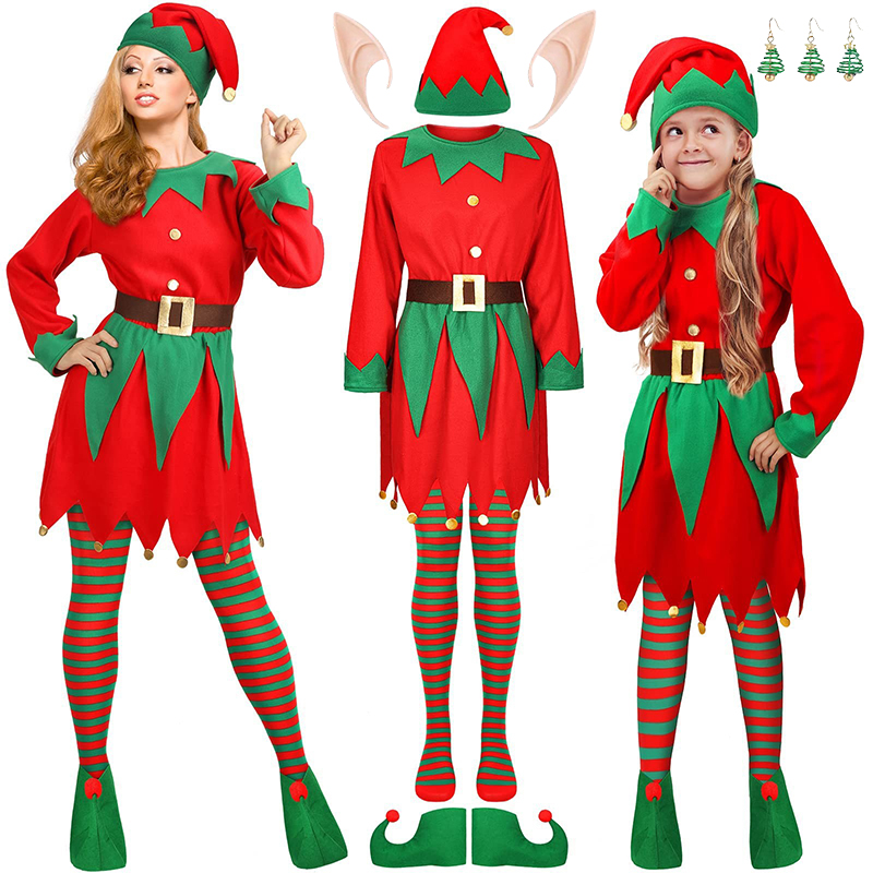 Elf Costume Christmas - Kostum Elf Natal Anak-anak Dewasa Atasan