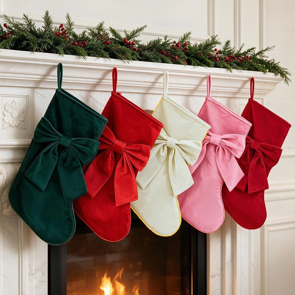 1 buah Kaus Kaki Natal, Tas Ha - Christmas Stocking Hanging ulasan dan harga