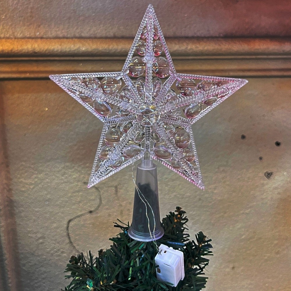 Hiasan Puncak Pohon Natal Bint - Star Tree Topper ulasan dan harga
