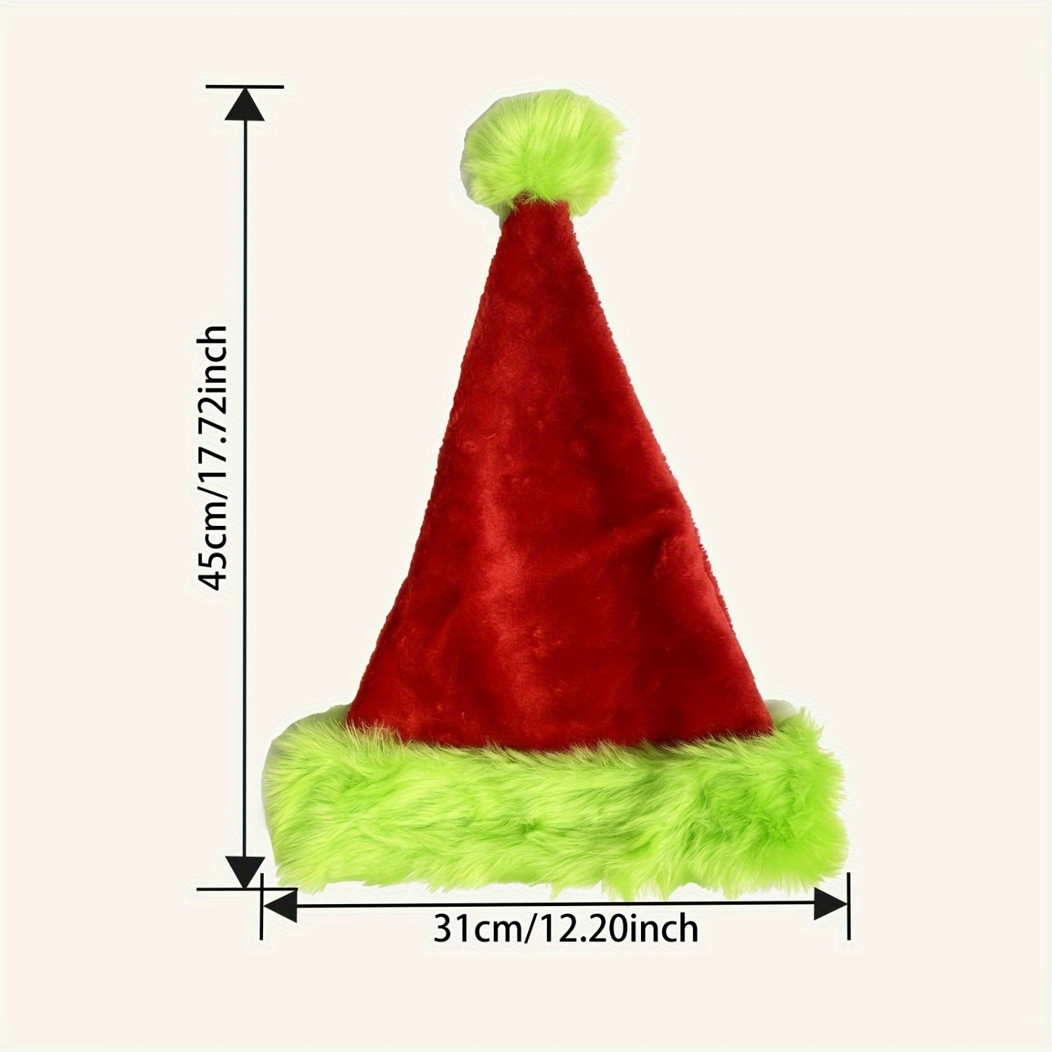 Topi Santa Merah Berpinggiran  - Santa Hat Plush ulasan dan harga
