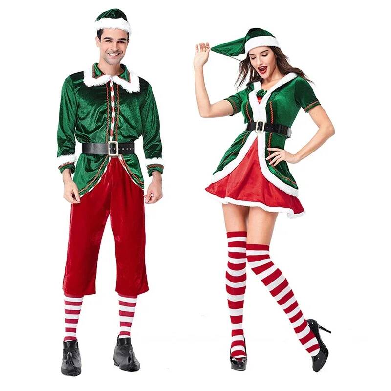 Kostum Cosplay Santa Claus Nat - Elf Costume Christmas ulasan dan harga
