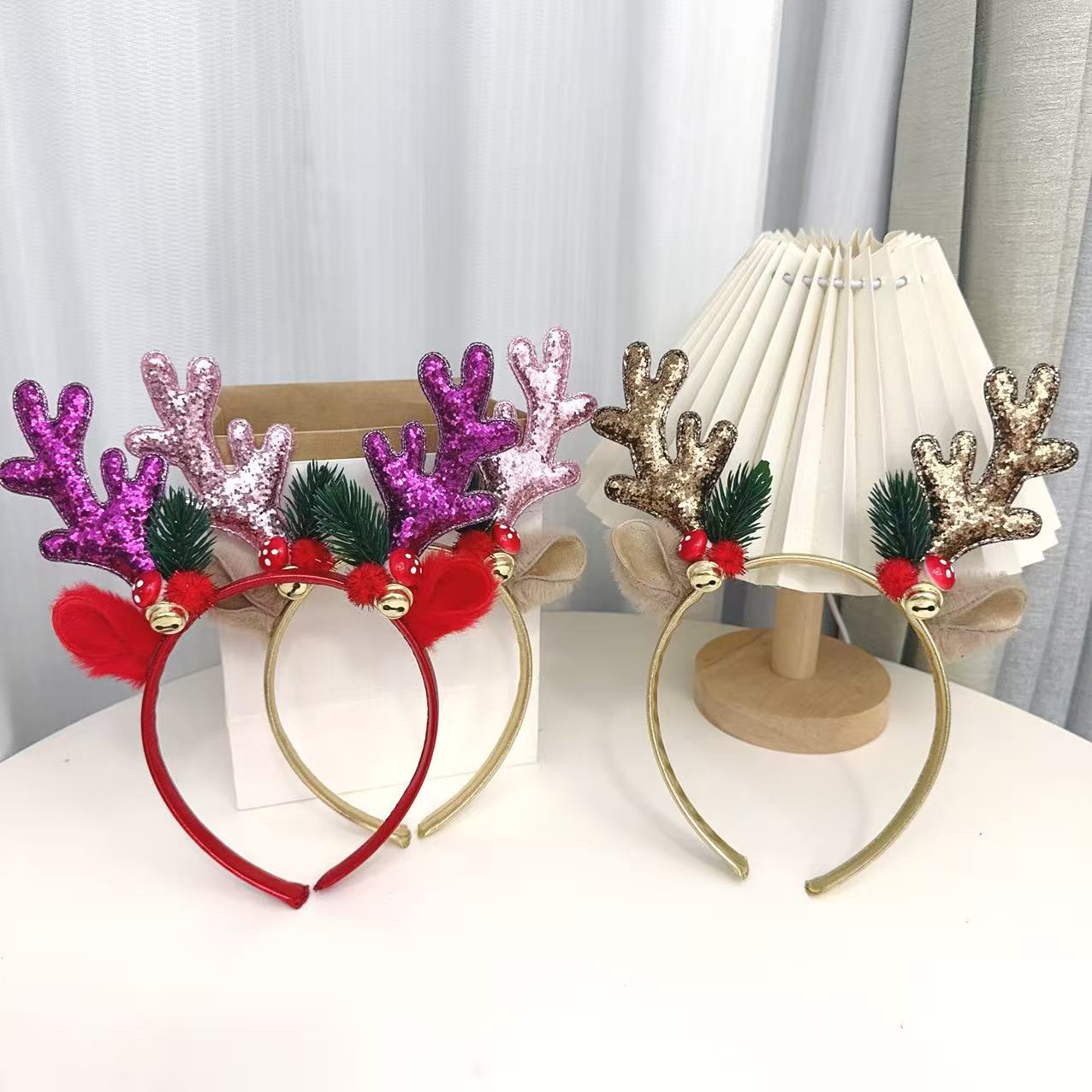Bando Tanduk Rusa Berkilauan P - Reindeer Antlers Headband ulasan dan harga