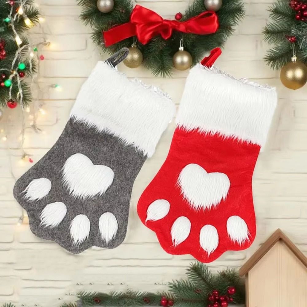 1/3/5/10PCS Tas Hadiah Natal B - Christmas Stocking Hanging ulasan dan harga
