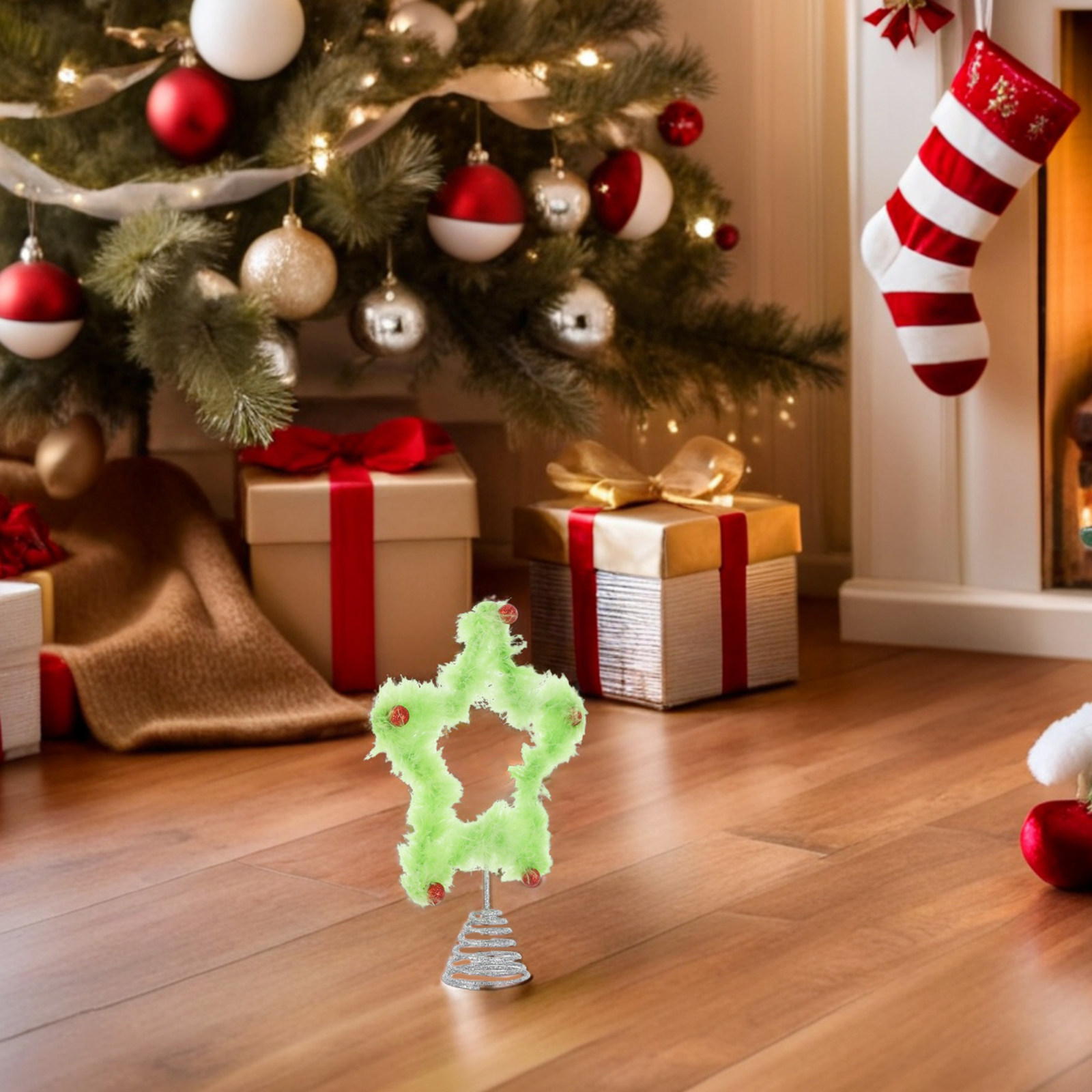 Hiasan Puncak Pohon Natal Bint - Star Tree Topper ulasan dan harga