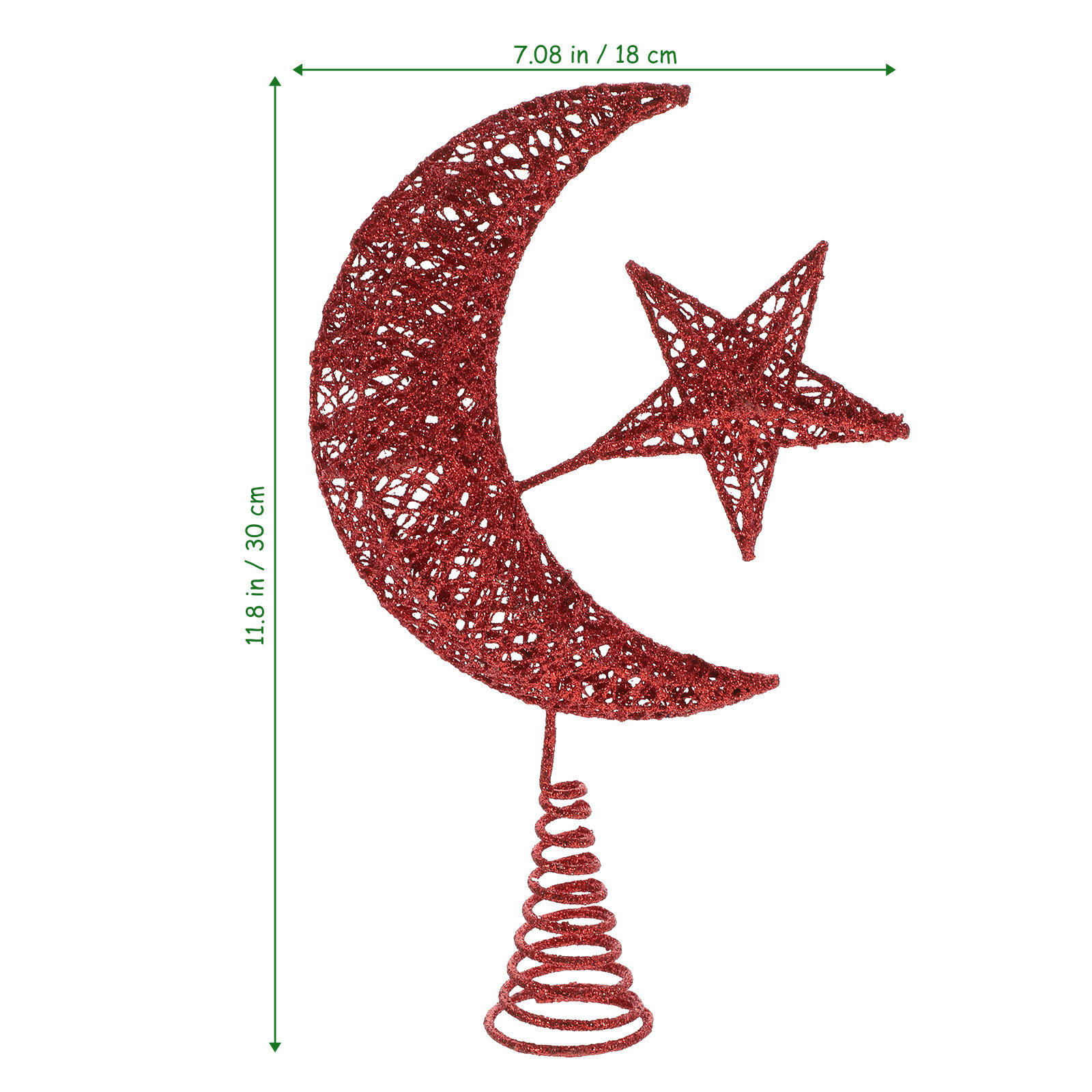 Hiasan Puncak Pohon Natal Bint - Star Tree Topper ulasan dan harga