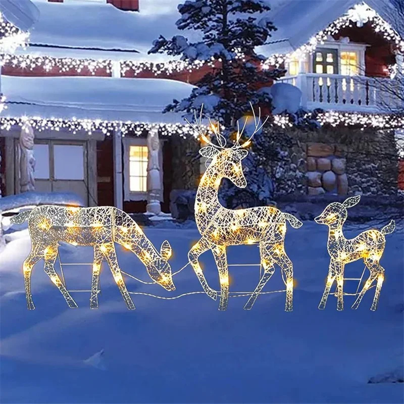 2026 3Pcs Dekorasi Taman Natal - Christmas Lights Outdoor ulasan dan harga