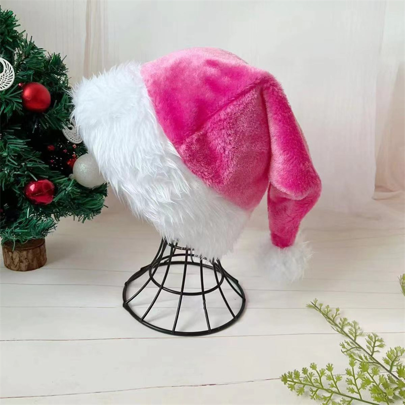 Topi Santa Natal 30*45Cm Topi  - Santa Hat Plush ulasan dan harga