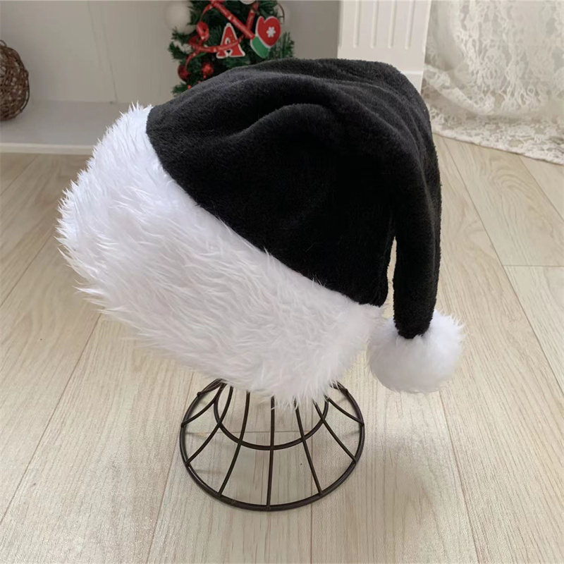 Topi Santa Natal 30*45Cm Topi  - Santa Hat Plush ulasan dan harga