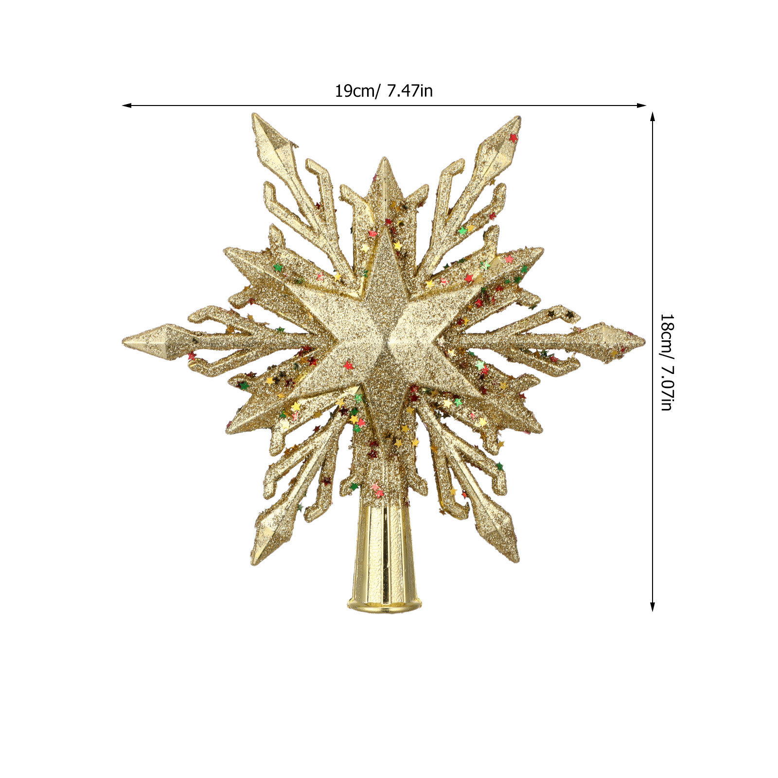 7 Hiasan Puncak Pohon Natal Be - Star Tree Topper ulasan dan harga