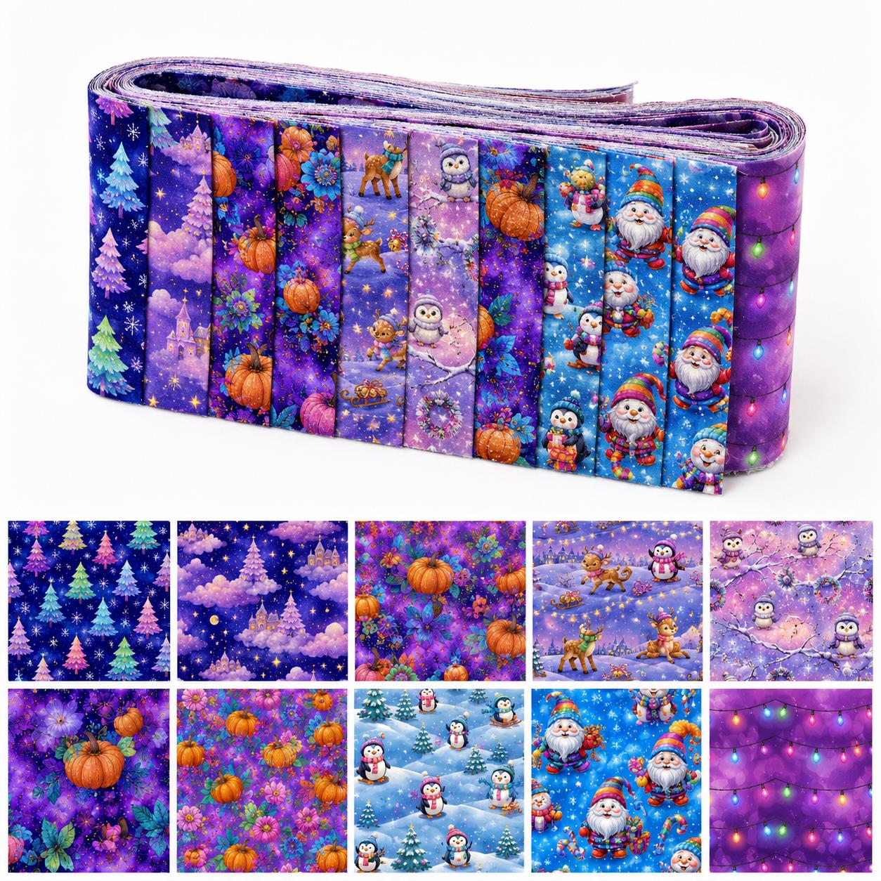 10 Buah Strip Kain Penguin Chr - Christmas Table Runner ulasan dan harga