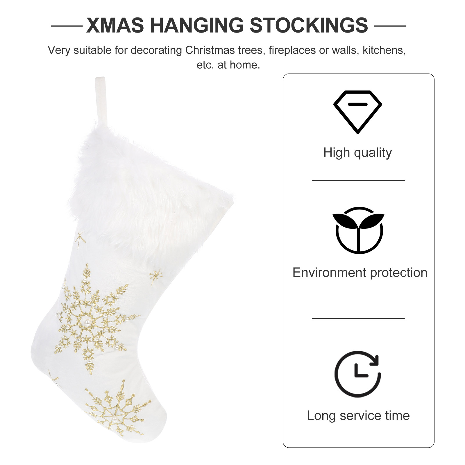 1 buah hiasan gantung kaus kak - Christmas Stocking Hanging ulasan dan harga