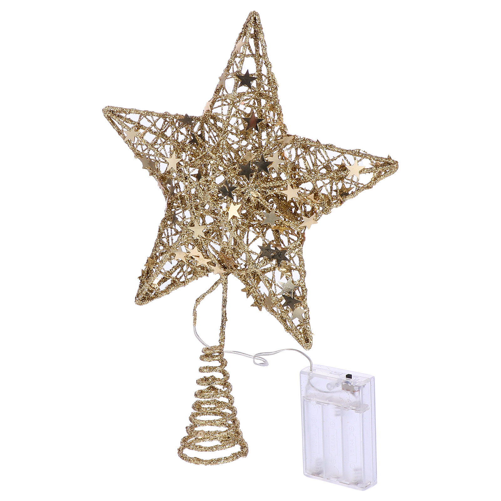 Hiasan Pohon Natal Luar Ruanga - Star Tree Topper ulasan dan harga