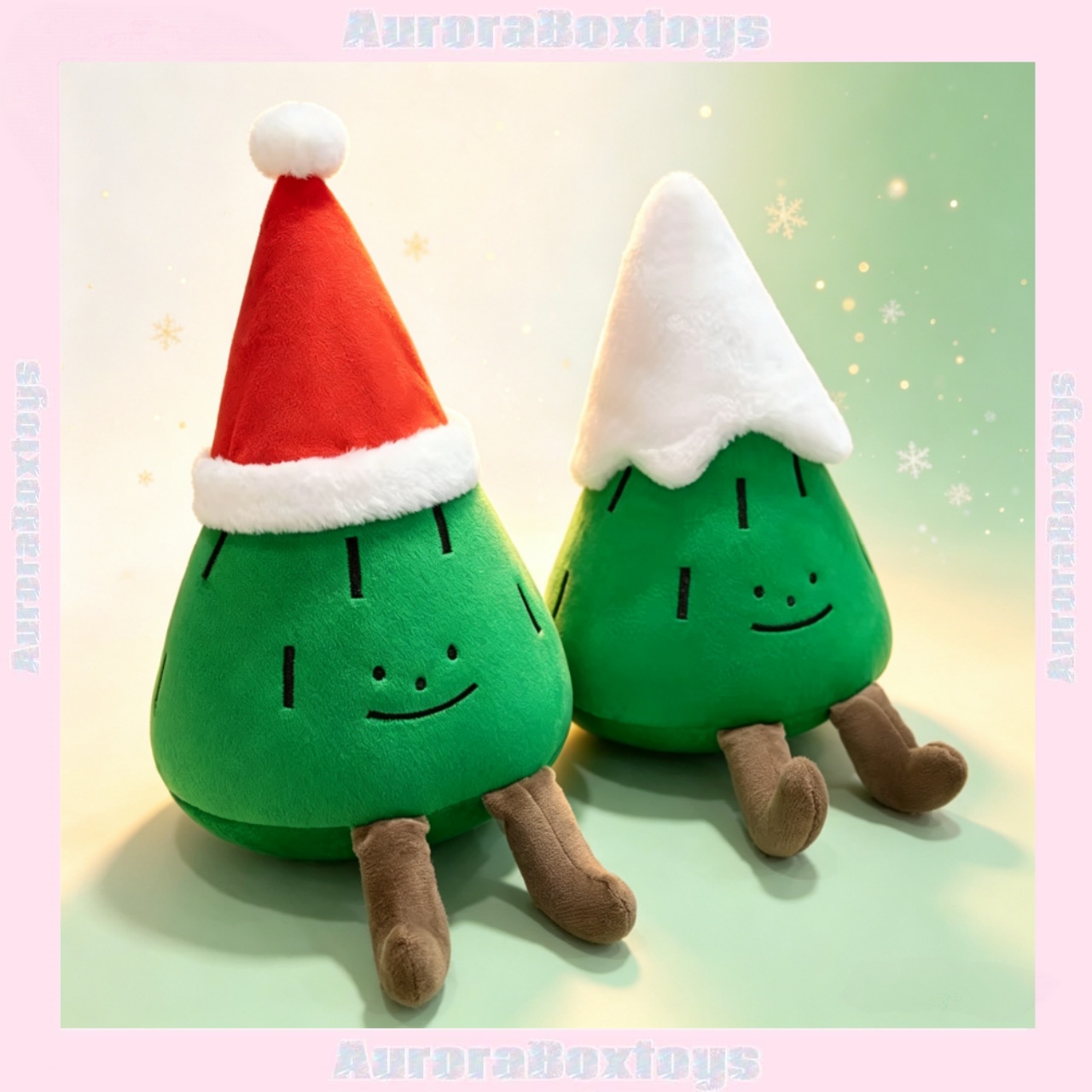 Boneka Pohon Natal Kartun 2026 - Santa Hat Plush ulasan dan harga