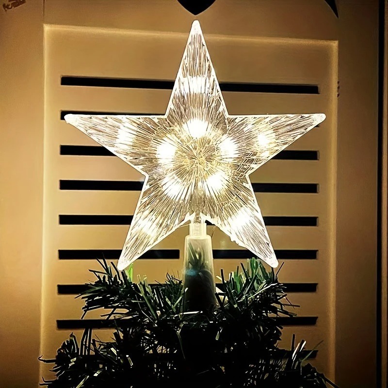 Hiasan Pohon Natal 15cm, Punca - Star Tree Topper ulasan dan harga
