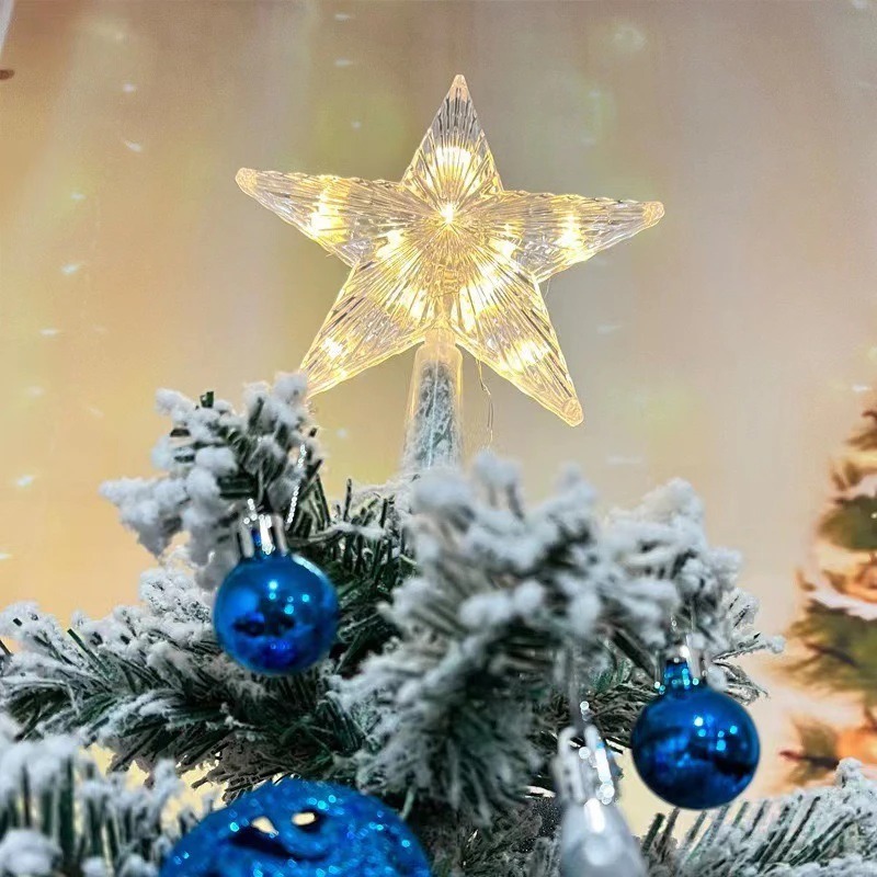 Hiasan Pohon Natal 15cm, Punca - Star Tree Topper ulasan dan harga
