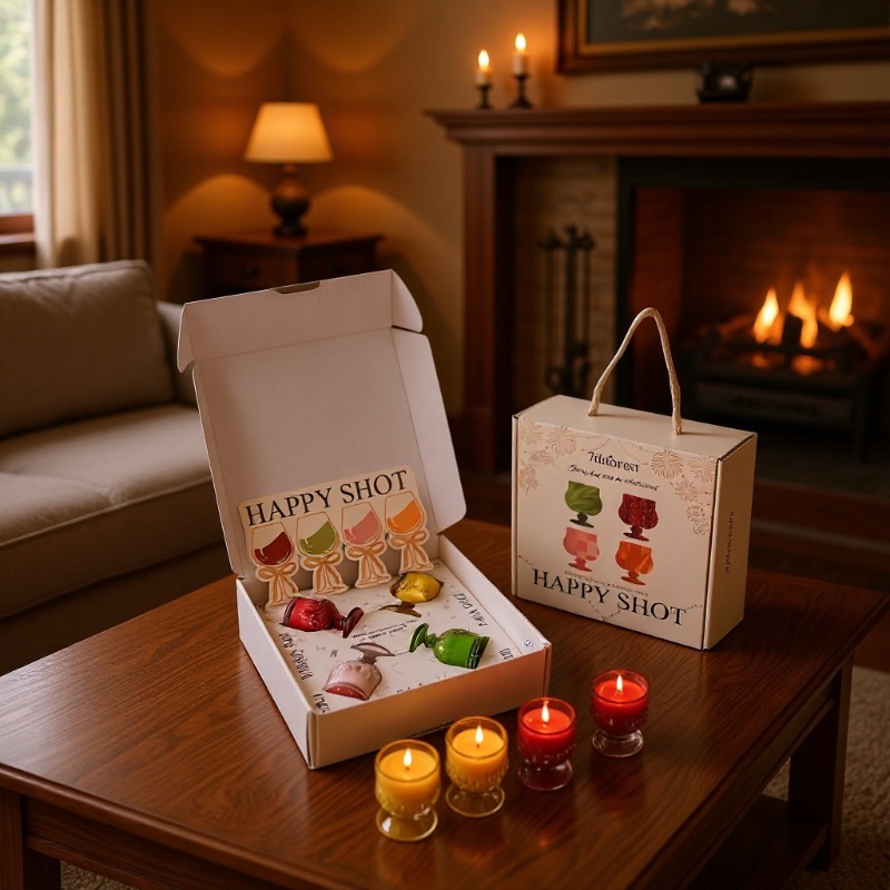Set Hadiah Lilin Aromaterapi B - Holiday Candle Set ulasan dan harga