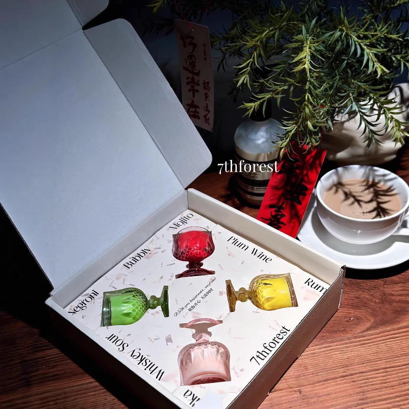 Set Hadiah Lilin Aromaterapi B - Holiday Candle Set ulasan dan harga