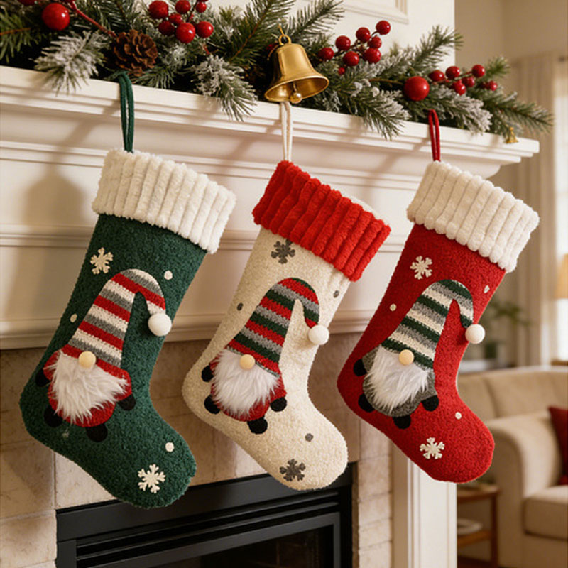 Ornamen Kaus Kaki Natal Baru d - Christmas Stocking Hanging ulasan dan harga